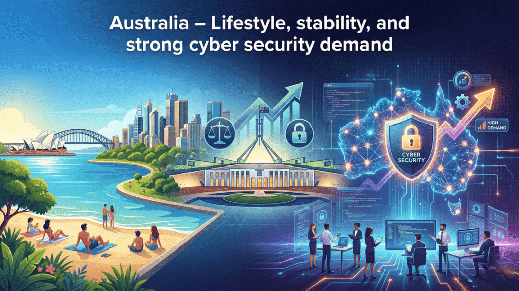 Australia – Lifestyle, stability, and strong cyber security demand